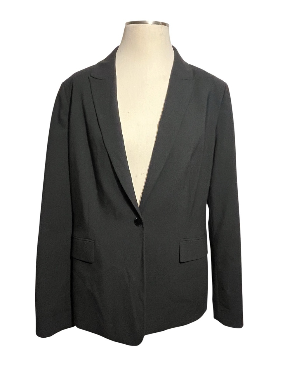Calvin Klein Black Single-Button Women's Blazer